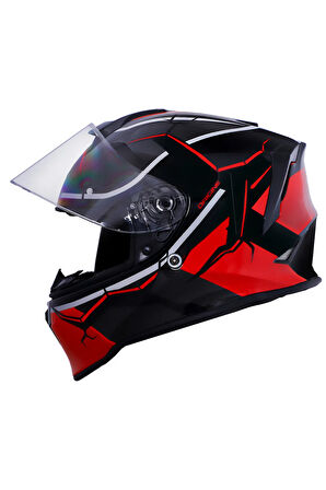 Dinamo Never Broken Siyah-Kırmızı Kask