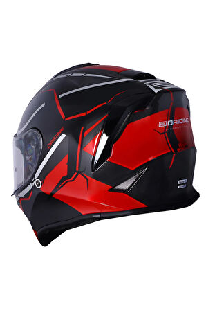 Dinamo Never Broken Siyah-Kırmızı Kask