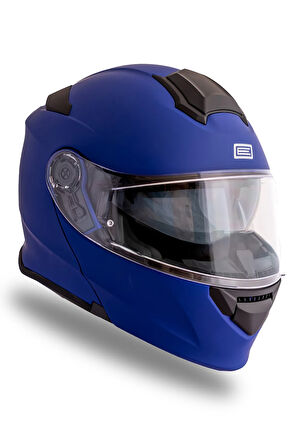 Delta Basic Mat Mavi Çene Açılır Kask
