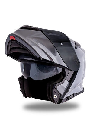 Delta Basic Nardo Gri Çene Açılır Kask