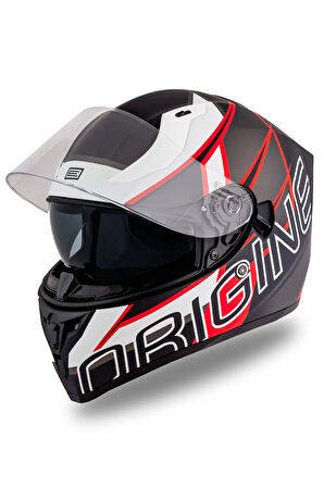 Strada Competition Beyaz-Kırmızı Kask