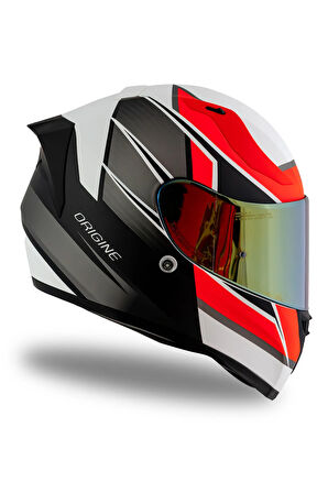 Strada Competition Mat Siyah-Turuncu-Beyaz Kask