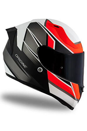 Strada Competition Mat Siyah-Turuncu-Beyaz Kask