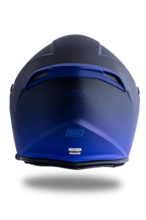 Palio DeepSky Mat Siyah-Mavi Açık Kask