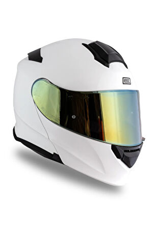 Delta Basic Beyaz Çene Açılır Kask