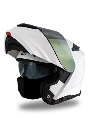 Delta Basic Beyaz Çene Açılır Kask