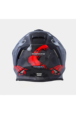 Dinamo Fishuga Siyah-Kırmızı-Gri Kask