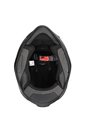Dinamo Titan Siyah-Antrasit-Kırmızı Kask Mavi Cam