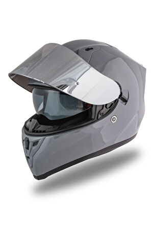 Strada Nardo Gri Kask ( Güneş Vizörlü )