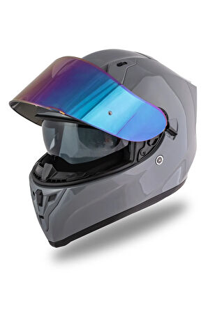 Strada Nardo Gri Kask ( Güneş Vizörlü )