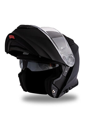 Delta Basic Mat Siyah çene Açılır Kask