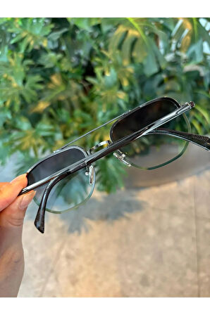 Energy Metal Çerçevesiz Siyah İnce Hafif Güneş Gözlüğü uv400 koruma Premium Gözlük