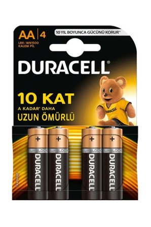 AA Alkalin Kalem Pil (4'lü paket) 1,5 V LR6/MN1500