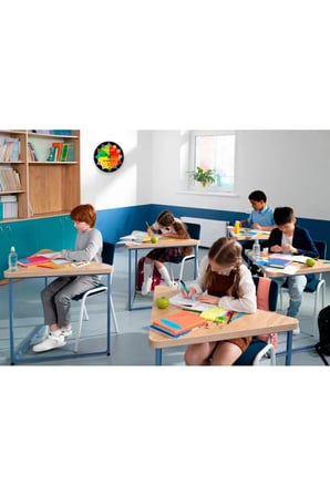 Öğretici Duvar Saati 48 Cm / Çocuk Odası Duvar Saati /renkli Uv Baskı / 48 Cm