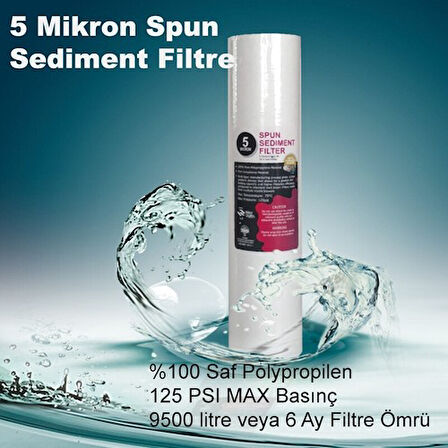 Su Arıtma Cihazı Filtre Seti Lg kuno Membranlı Aqualine 8 Aşamalı Filtre Seti