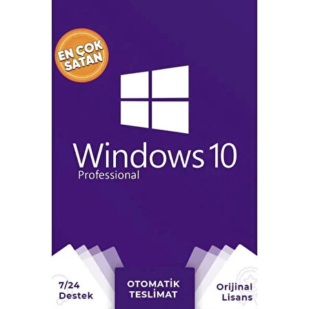 Windows 10 Pro Dijital Lisans Anahtarı 32/64 Bit Tr Key