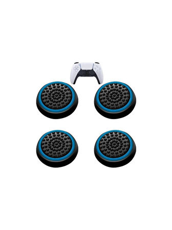  Ps5 Dualsense 2 Çift Tırtıklı Analog Başlığı Mavi