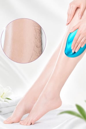 Kristal Epilatör Tüy Alıcı Tüy Silgisi Nano Cam Epilasyon Aleti Batık Karşıtı Tüy Temizleyici
