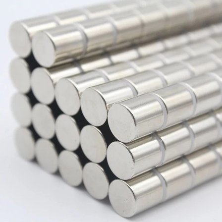 20 Adet 4x4 Mm Yuvarlak Neodyum Mıknatıs N35 Güçlü Magnet Nikel Kaplama