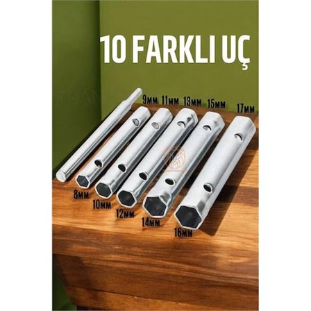 Tork Lokma Seti Boru Kovan Tip Anahtar Seti Buji Anahtarı