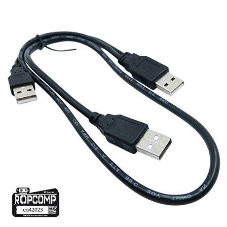 Ropcomp Harici HDD Power Data Kablosu USB Y