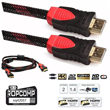 Hdmi Kablosu 1.4B 3D Hdmi Görüntü Monitör Kablosu 100cm