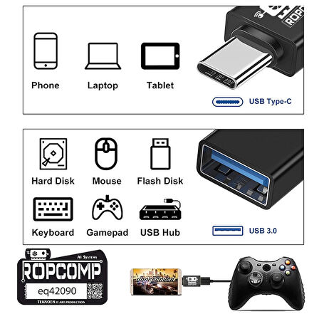 Type C OTG USB 3.0 Adaptör
