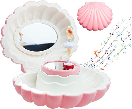 Pembe Balerin Kurmalı Müzik Kutusu – Kızlar İçin Şık ve Zarif Hediye Seçeneği
