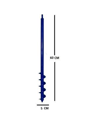 Matkap Uyumlu Toprak Burgu Makinesi 60cm X 5 cm