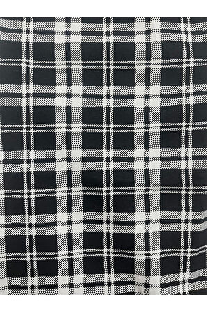 Ekose Desenli Beli Lastikli Unisex Pijama Altı