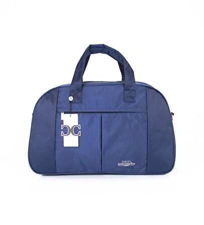 Case Club Orta Boy Lacivert Seyahat Çantası El Valizi Astarlı İç Bölüm