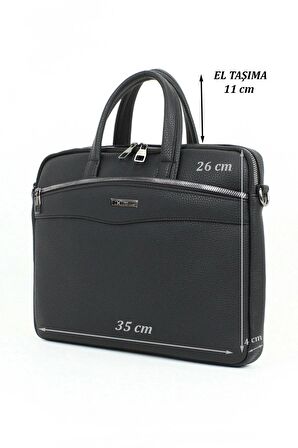 Case Club Slim El Çantası 14 inç Laptop Bölmeli Omuz Askılı Unisex