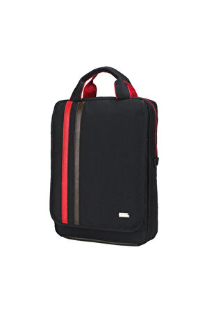Case Club Fonksiyonel Slim Erkek Sırt Çantası  Laptop Bölmeli Su Geçirmez Kumaş Kırmızı Kahverengi