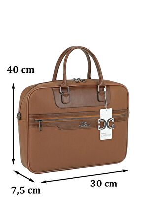 Case Club Evrak çanta 15,6'' inç Laptop Bölmeli Omuz Askılı Su Geçirmez Dış Yüzey Unisex