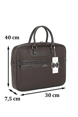 Case Club Evrak Çanta 15,6'' inç Laptop Bölmeli Omuz Askılı Su Geçirmez Dış Yüzey Unisex