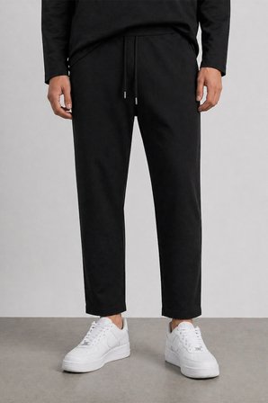 Mevsimlik Pamuklu Erkek Eşofman Pijama Takımı Slim Fit Siyah