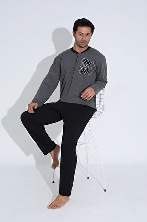 Uzun Kollu Erkek Pijama Takımı
