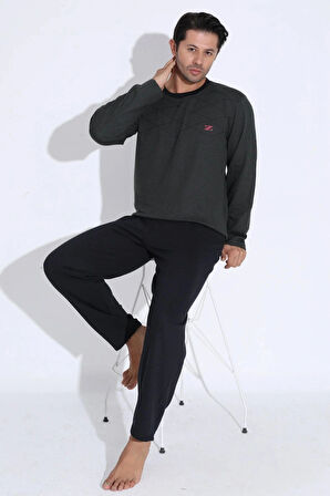 Uzun Kollu Erkek Pijama Takımı