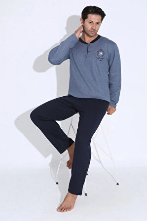 Uzun Kollu Erkek Pijama Takımı