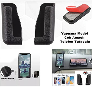 Point Telefon Ve Tablet Tutucu Ergonomik Pratik Model Araç -ev - Ofis Yapıştırmalı Telefon Tutacağı