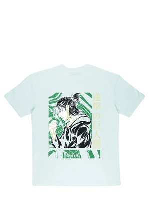 Lenithra Attack on Titan Eren Anime Sırt Baskılı Unisex Oversize T-shirt Beyaz / S