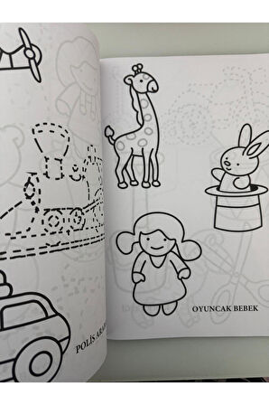 Okul Öncesi Etkinlikli Boyama Kitabı Oyuncaklar