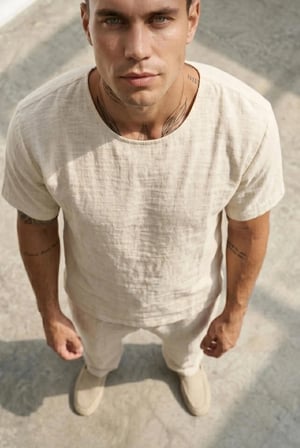 Kısa Kol Oversize Müslin Erkek Tshirt - 2026 Erkek Tişört Kreasyonu