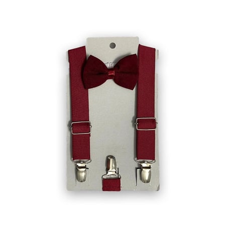 Babysena Papyon Askı Set Bordo Erkek Bebek (1-7 Yaş)