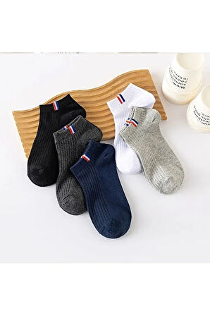 5 Li Erkek Patik Çorap Seti 5 Çift