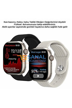 Vestel/reeder Uyumlu Watch 8 Hk9 Pro Chatgpt Yapay Zeka 2.05 Hd Amoled Ekran Akıllı Saat