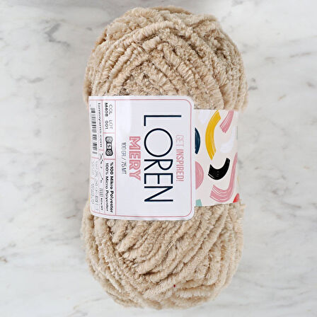 Loren Mery Bej El Örgü İpi - M408 - 34315
