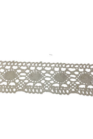 Kopanaki Dantel en 5 cm Badem Model Krem 10 Metre