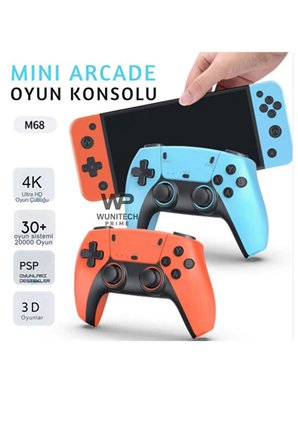M68 Game Stick 4k Hd Atari Çift Kollu Oyun Canavarı Oyun Konsolu Atari Pro Kablosuz
