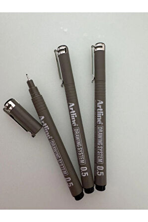 Çizim Kalemi 0.5 MM Siyah (3 adet)